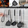 Amazon Hot Sell Silicone Kitchen Utensil Set with Stainless Steel Handle Silicone Cooking tool sets